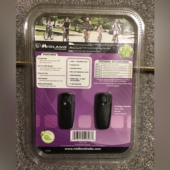 Midland Two Way Radios NEW Battery Powered - Picture 5 of 7